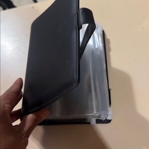 Black Leather Organizer